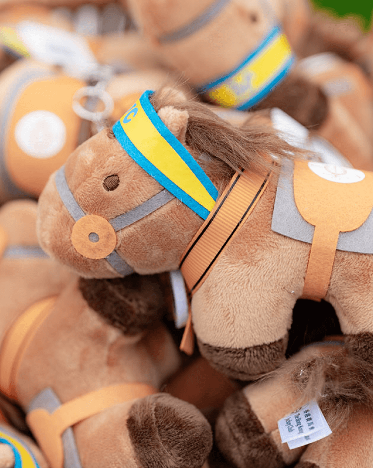 milestone three horse mini plush toy