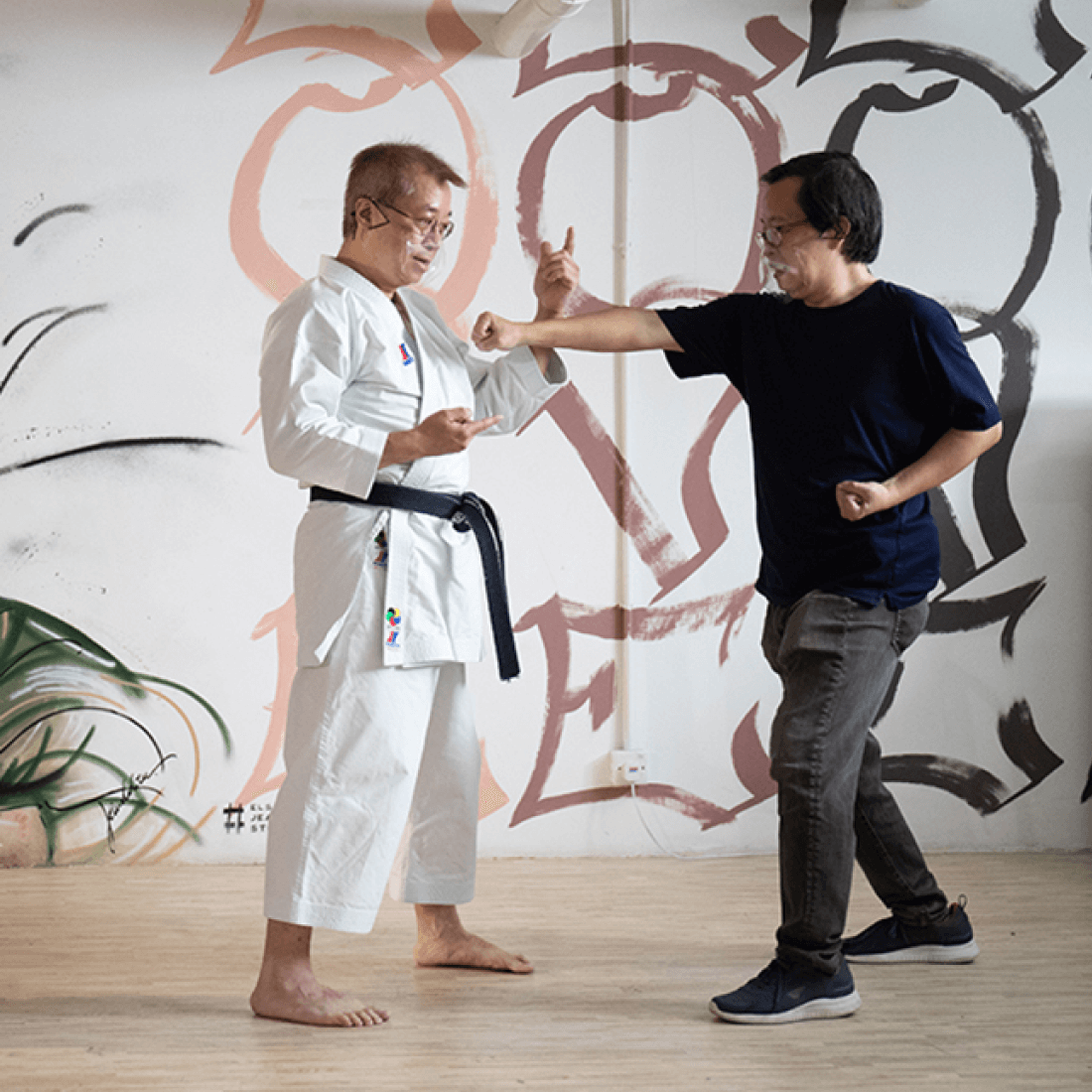 homeless karate lesson